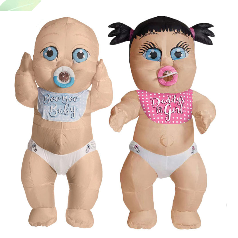 Baby Clothing Girls - ชายหญิงเด็กยักษ์ Inflatable เสื้อผ้าผู้ใหญ่คอสเพลย์ Mascot เครื่องแต่งกายฮาโลวีนเพศเปิดเผย Party