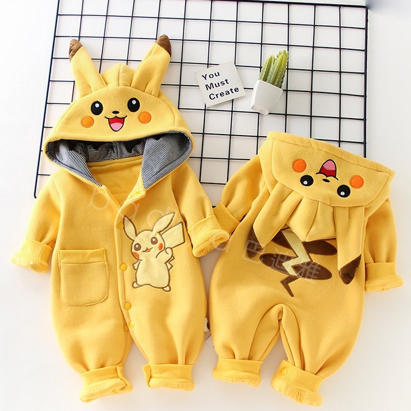 Baby Clothing Japan - การ์ตูนพ็อกเก็ตมอนสเตอร์ชุดนอนเด็กทารกแรกเกิดน่ารักฤดูหนาวแขนยาวเด็กเสื้อผ้าเด็กทารกเสื้อผ้าเด็กวัยหัดเดินชุดของขวัญ