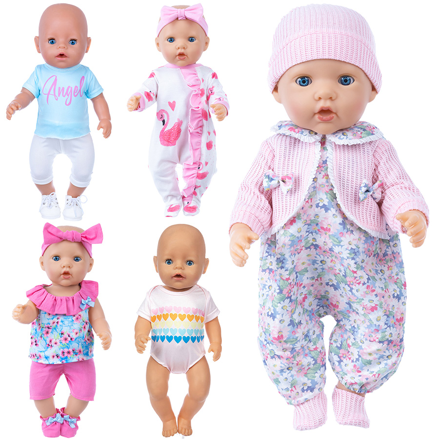 Baby Sleep Suit - เสื้อผ้าตุ๊กตาสำหรับตุ๊กตารีบอร์นขนาด 18 นิ้วชุดนอนน่ารักสำหรับ 45 ซม. ตุ๊กตาทารกแรกเกิดของเล่นเด็กผู้หญิงตุ๊กตาเสื้อผ้าอุปกรณ์เสริมนีนูโก