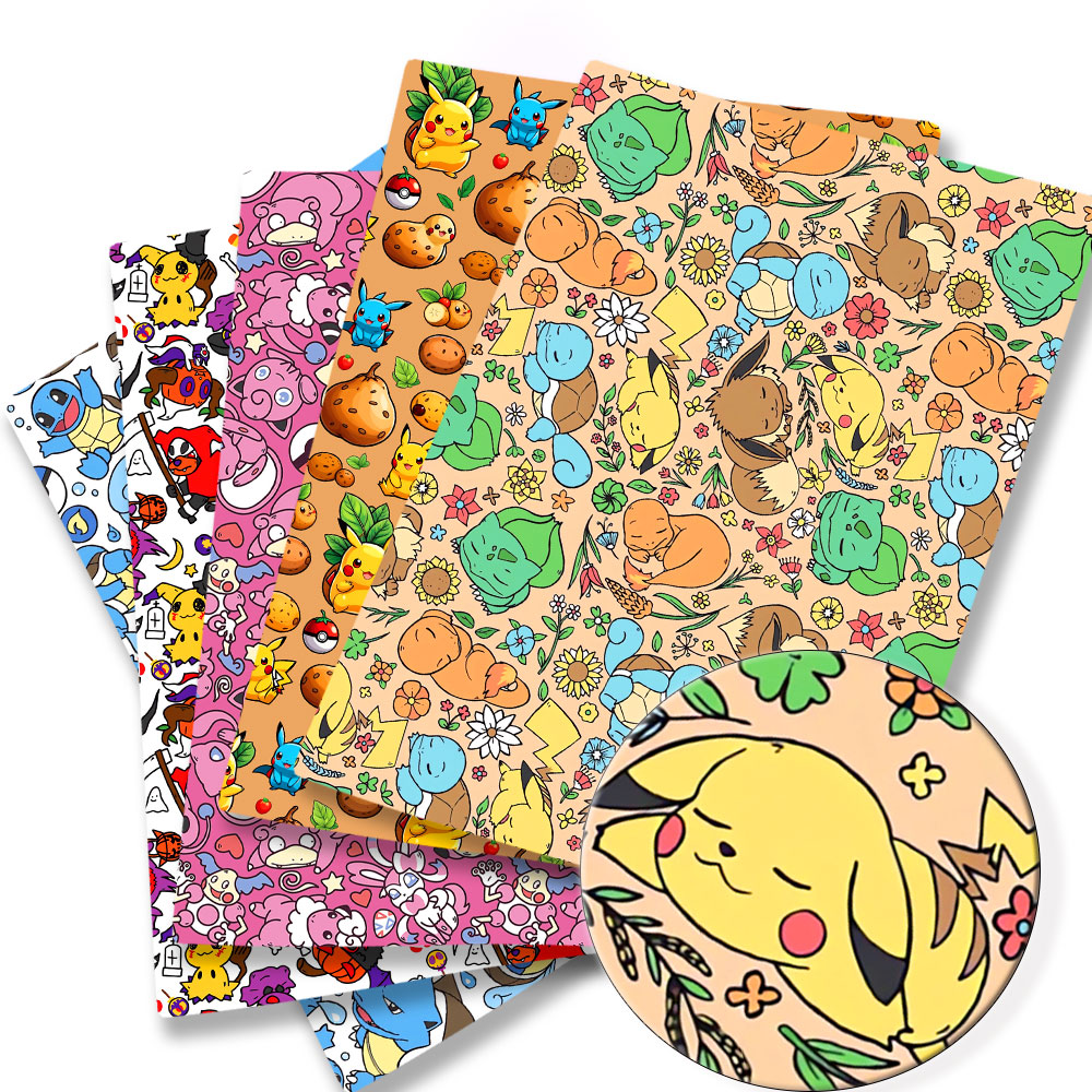 Baby Clothing Japan - Pokemon การ์ตูน Fabric140*50 ซม.Handmade เย็บ Patchwork