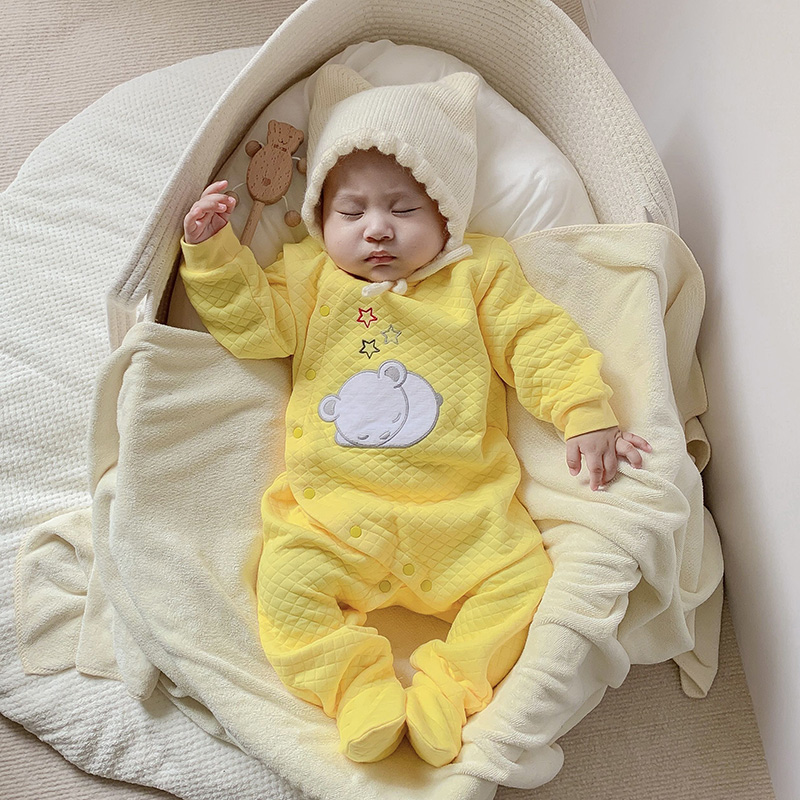 ชุดรอมเปอร์เด็กทารก ผ้าฝ้าย แข - Baby Sleep Suit บทวิจารณ์และราคา