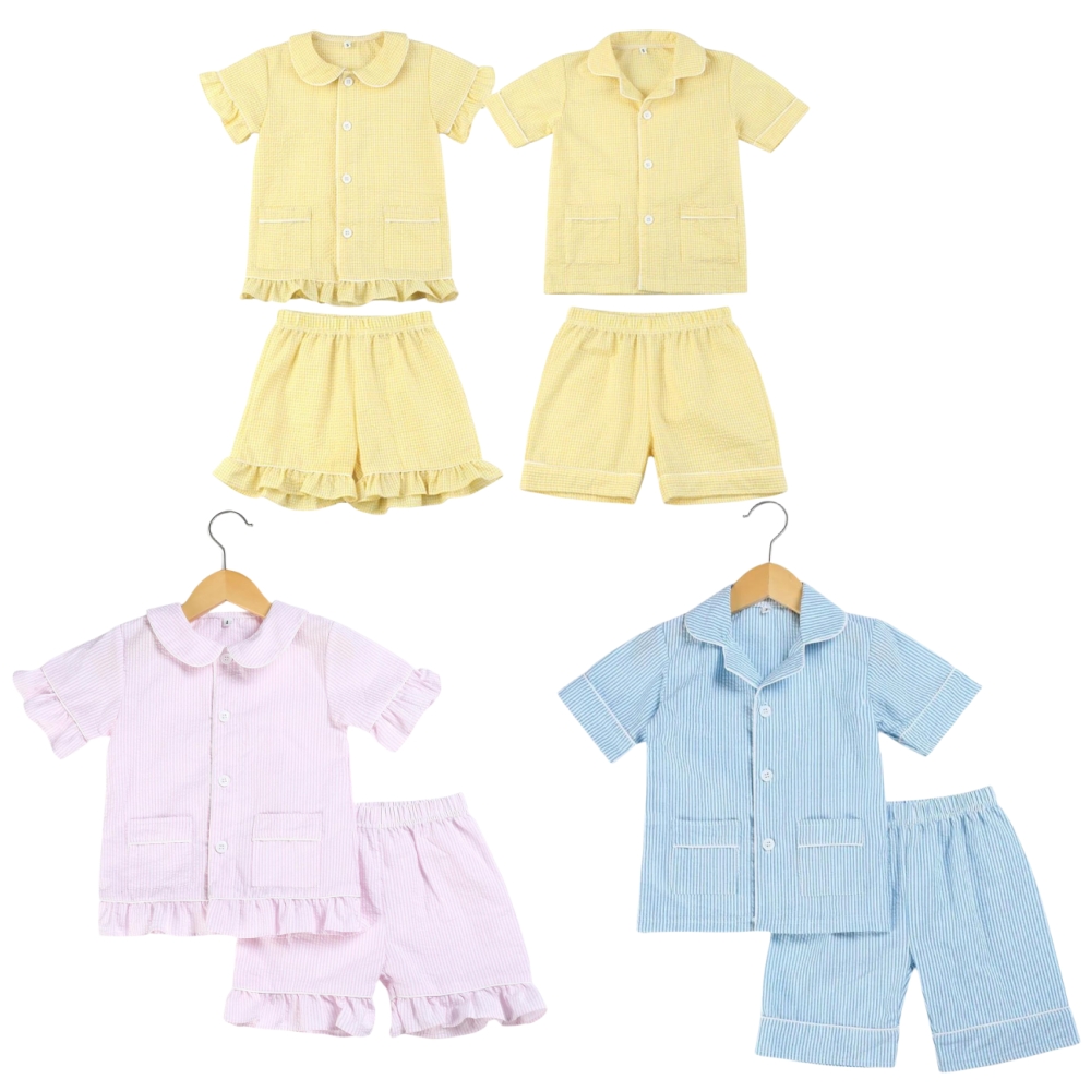 ชุดนอนเด็ก1-12ปีชุดนอนเด็กผ้าฝ - Baby Sleep Suit บทวิจารณ์และราคา