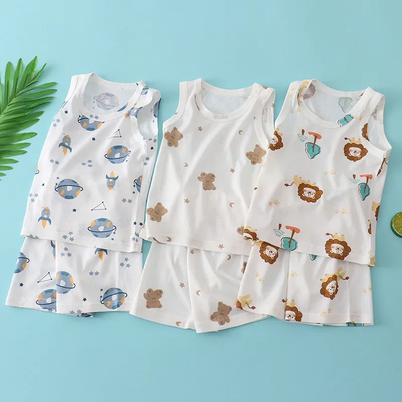 ชุดเสื้อกั๊กผ้าฝ้ายผสมใยไผ่สำห - Baby Sleep Suit บทวิจารณ์และราคา