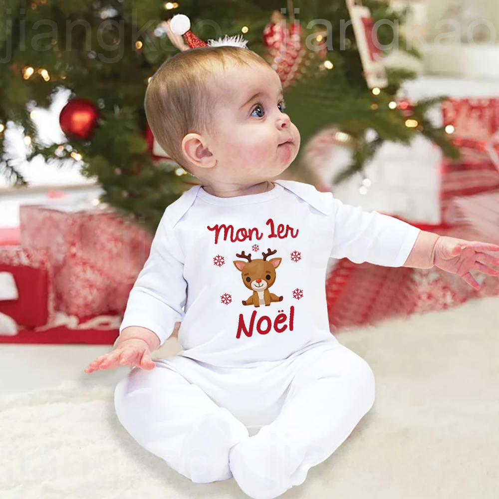 My 1st Christmas ภาษาฝรั่งเศสค - Baby Sleep Suit บทวิจารณ์และราคา
