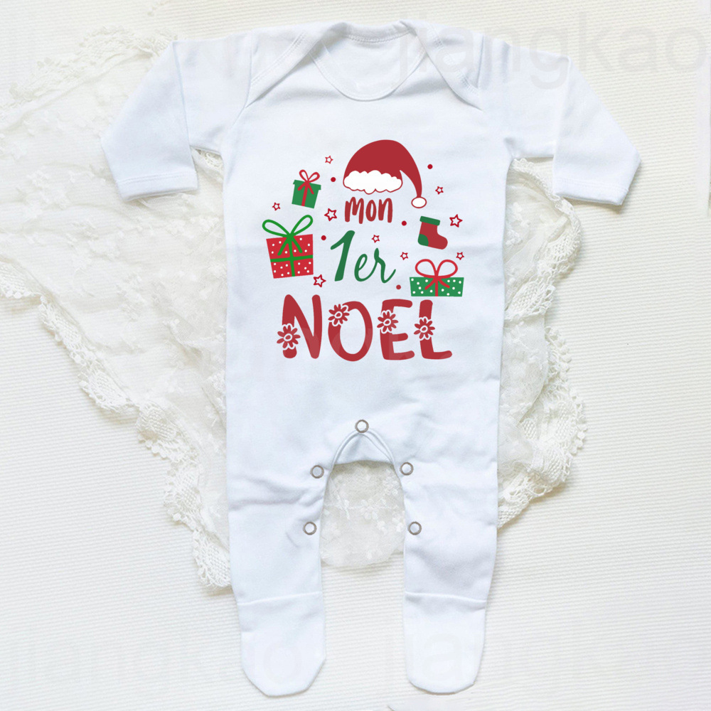 My 1st Christmas ภาษาฝรั่งเศสค - Baby Sleep Suit บทวิจารณ์และราคา
