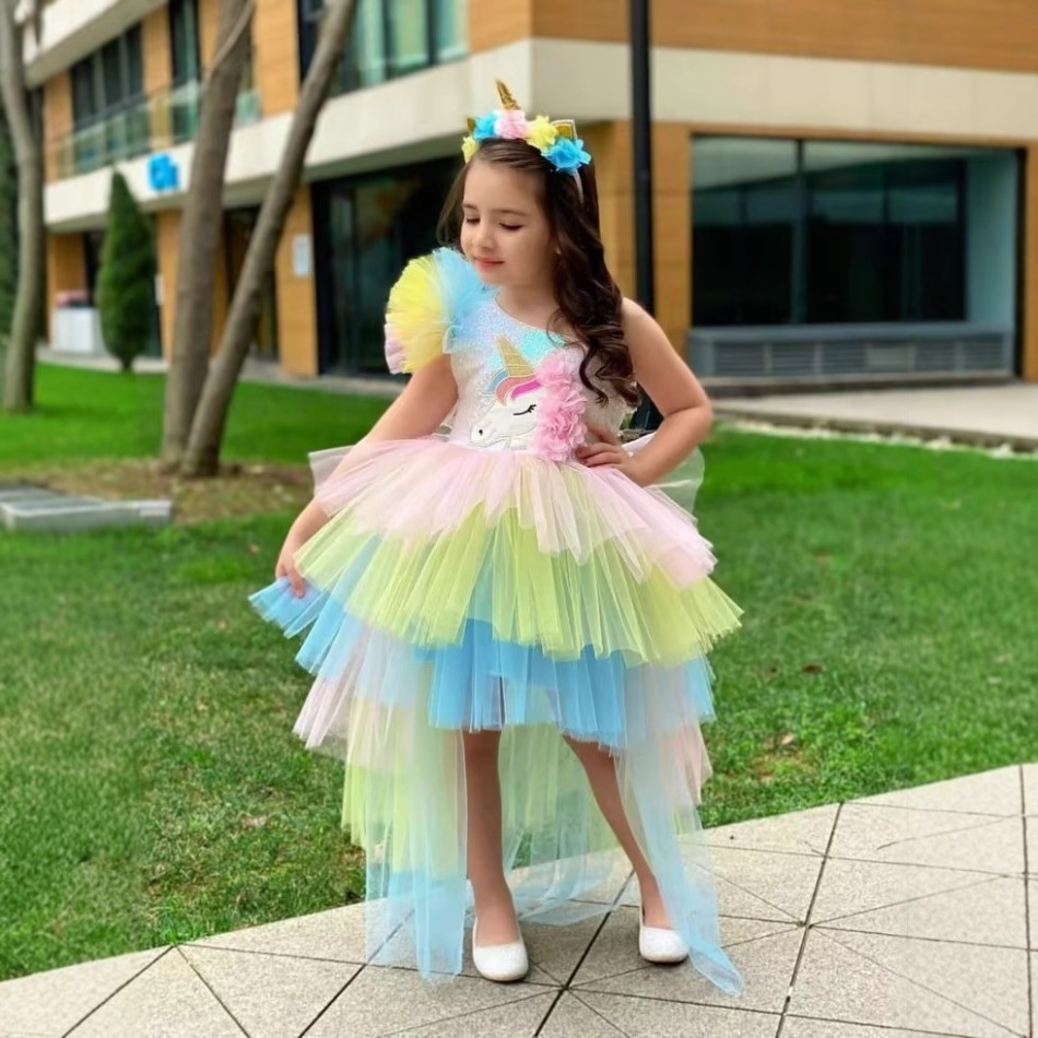 Rainbow Unicorn เด็กสาวปาร์ตี้ - Baby Clothing Girls บทวิจารณ์และราคา
