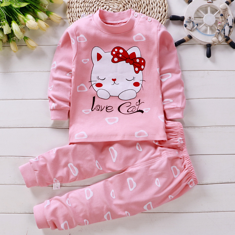 ชุดนอนผ้าฝ้ายสำหรับเด็กผู้หญิง - Baby Clothing Clearance บทวิจารณ์และราคา