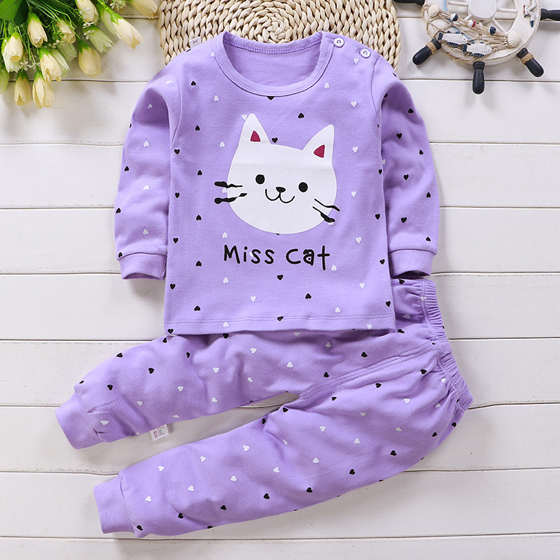 ชุดนอนผ้าฝ้ายสำหรับเด็กผู้หญิง - Baby Clothing Clearance บทวิจารณ์และราคา